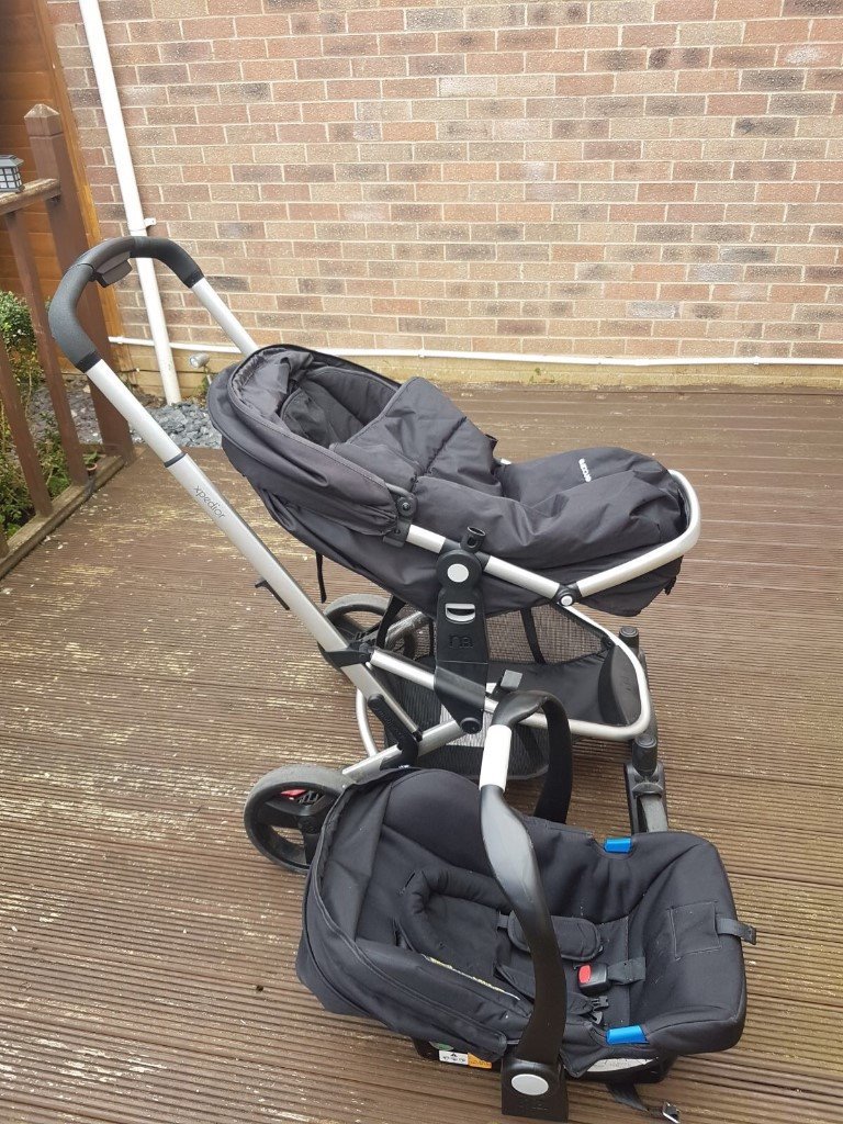 Mothercare Xpedior Pram with car seat complete Travel set buggy in