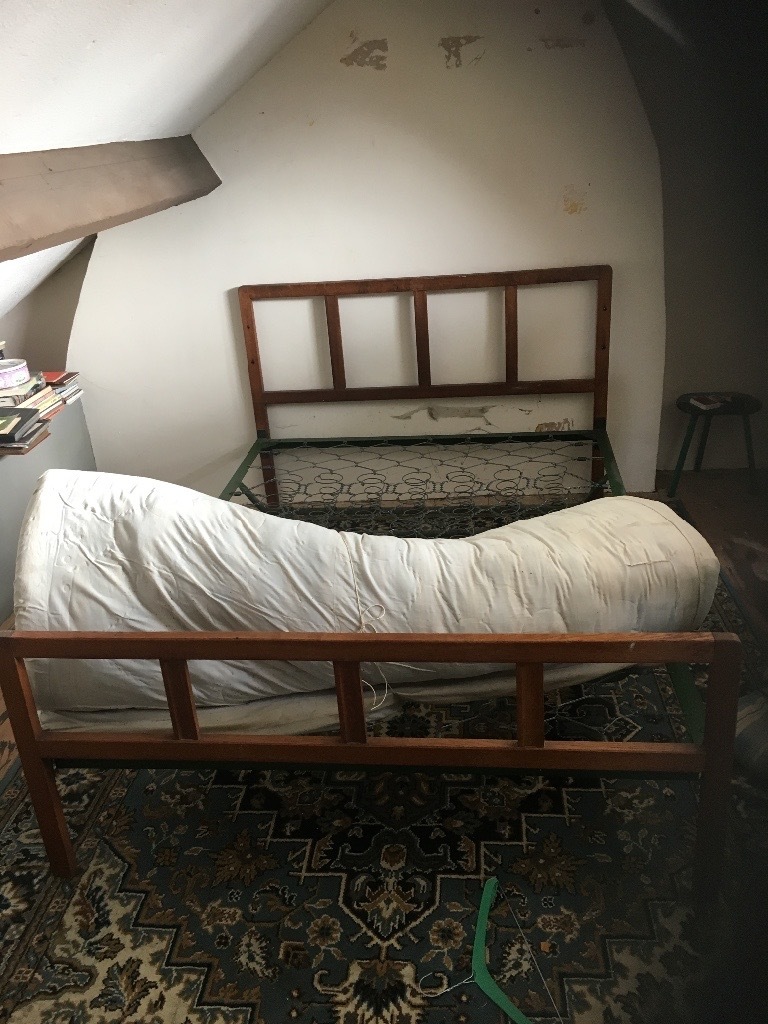 Vintage Double Bed , 1940s complete with springs , will need new