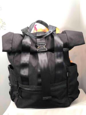 DEFY VerBockel Black Ballistic Tex Wax Canvas Un-Zipped Roll