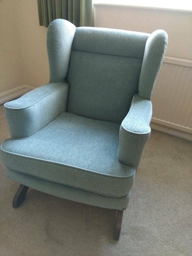 Vintage reupholstered rocking arm chair. in Felixstowe, Suffolk Gumtree