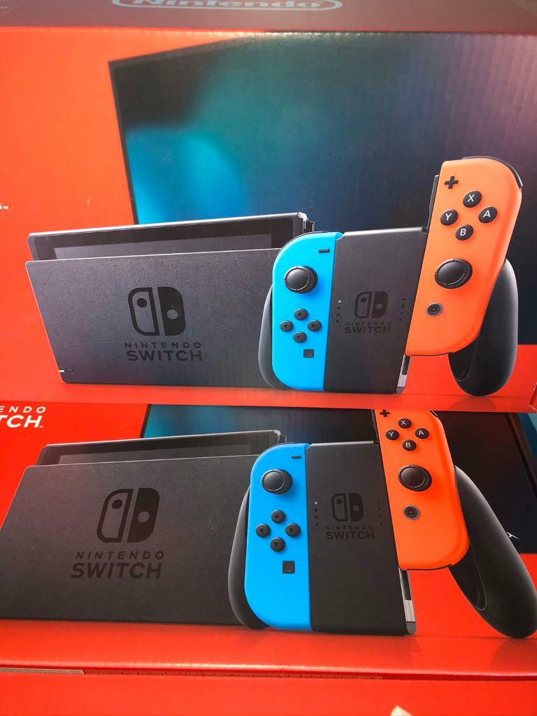  NINTENDO SWITCH 32GB NEON RED NEON BLUE CONSOLE in Westminster 