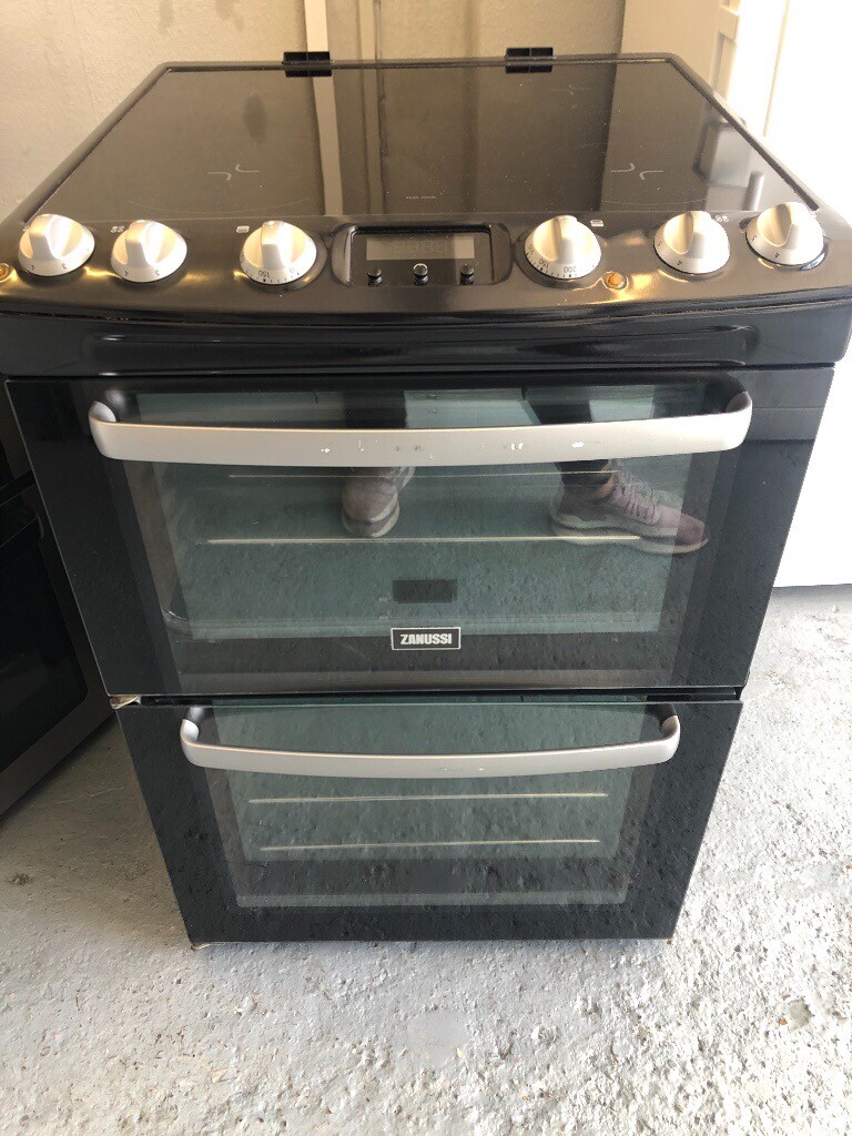 Zanussi ZCV667MNC 60cm Double Electric Cooker in Black/Silver 7224