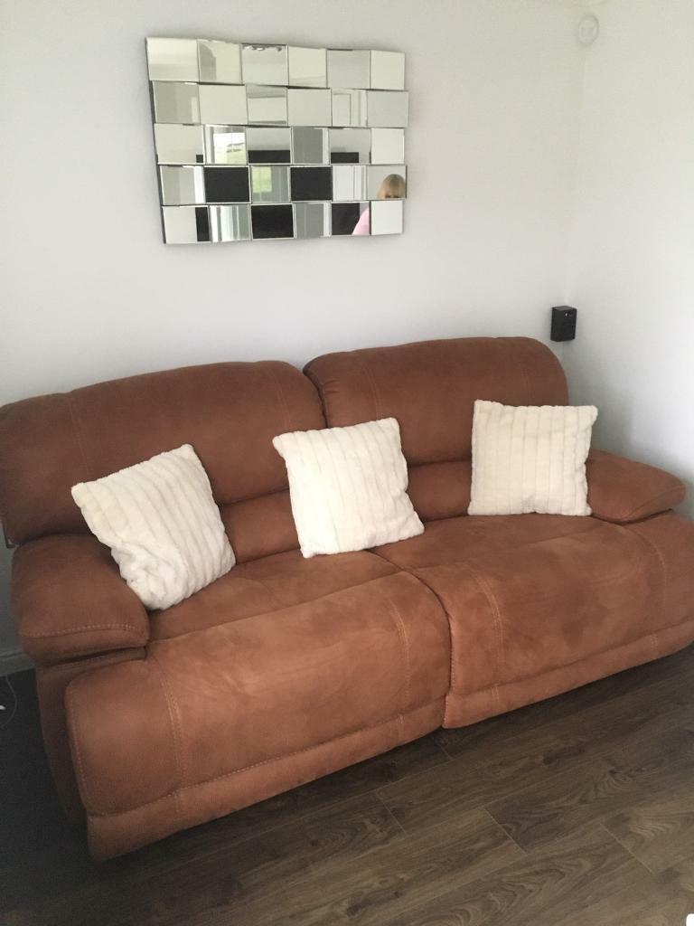 Nubuck leather sofa and chair in Durham, County Durham Gumtree
