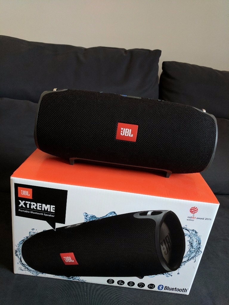 JBL Xtreme Bluetooth Wireless Speakers Black Bass 120W RMS Boxed