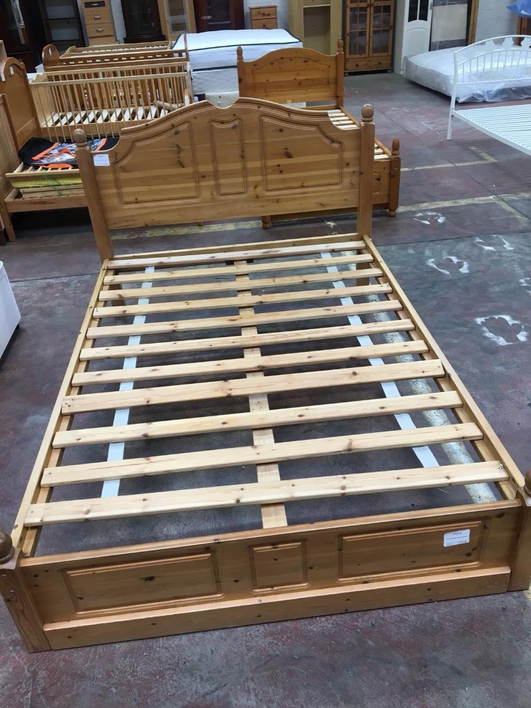 Solid pine double bed base in Glenrothes, Fife Gumtree