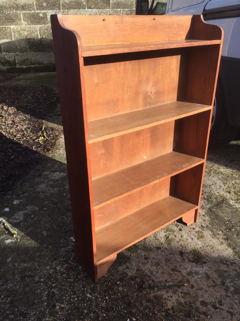 Wooden free standing shelf unit, delivery available in Norwich