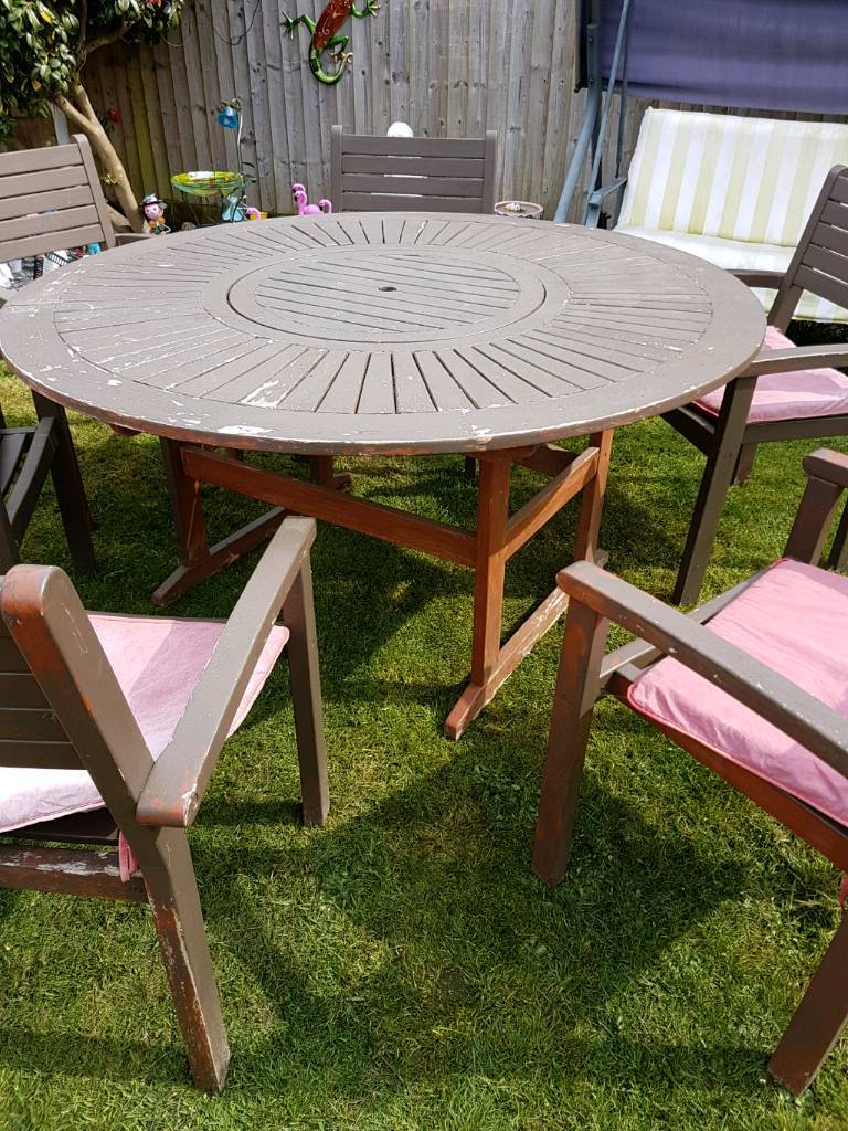 Garden table and six chairs | in Bournemouth, Dorset | Gumtree