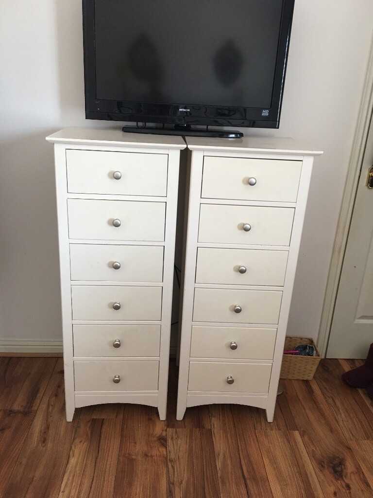 Solid oak white chest s of drawers in Cardonald, Glasgow Gumtree