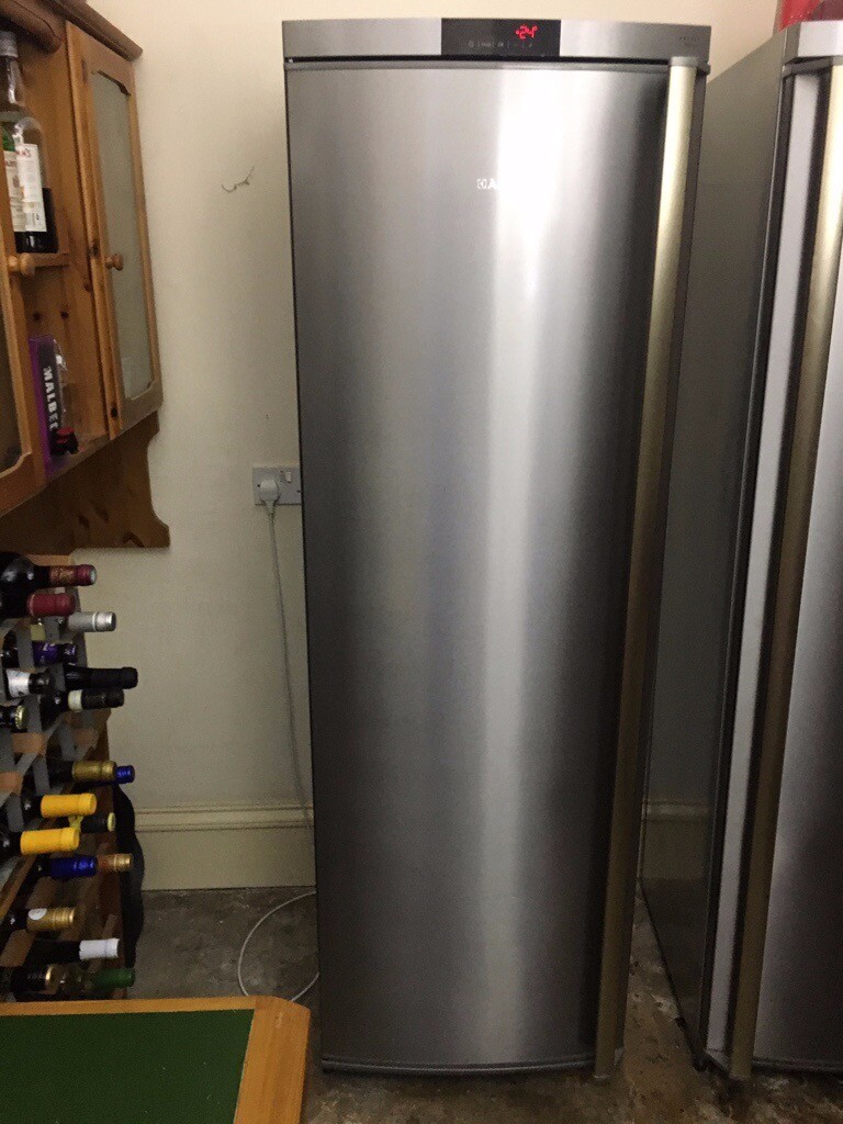AEG A72710GNW0 Freestanding Upright Frost Free Freezer Stainless Steel