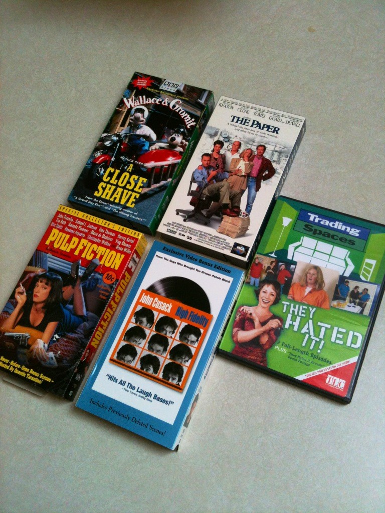 Mixed Lot of Entertainment Media, VHS Tapes, DVD - PRICE REDUCED