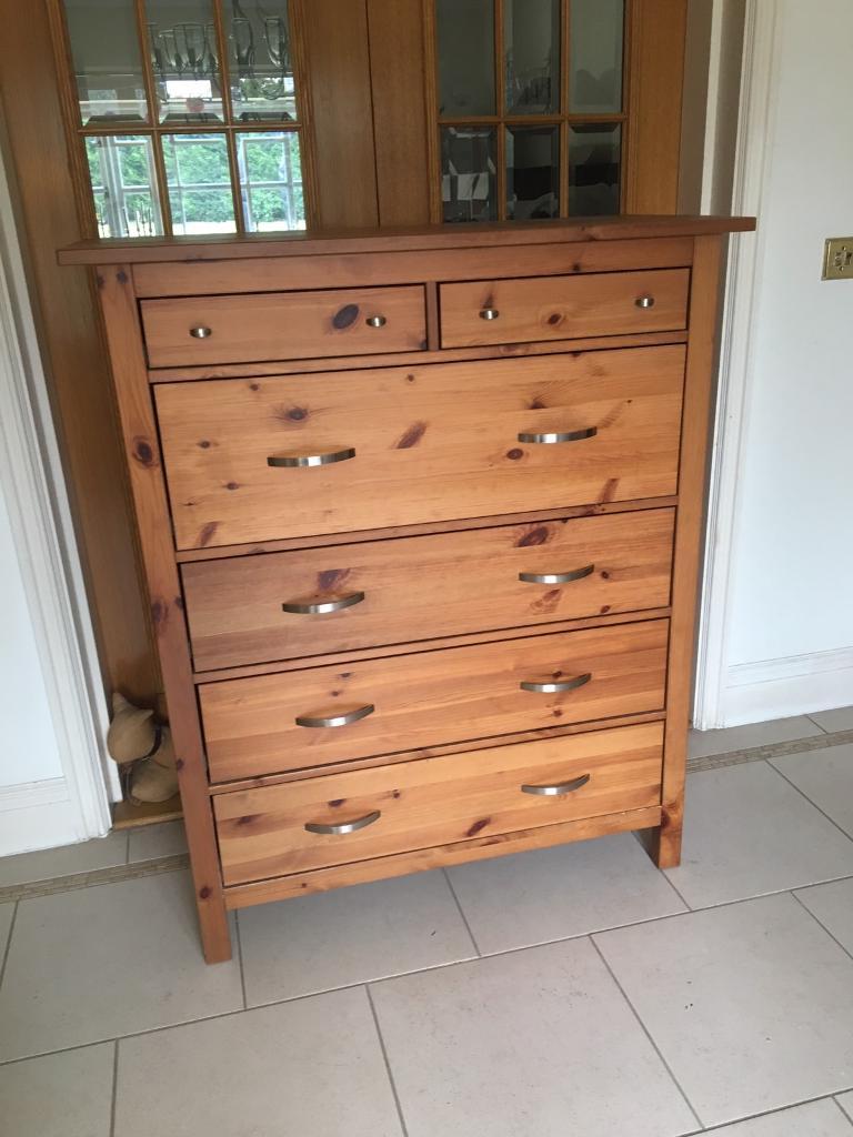 IKEA CHEST OF DRAWERS OAK FINISH!! in Camberley, Surrey Gumtree