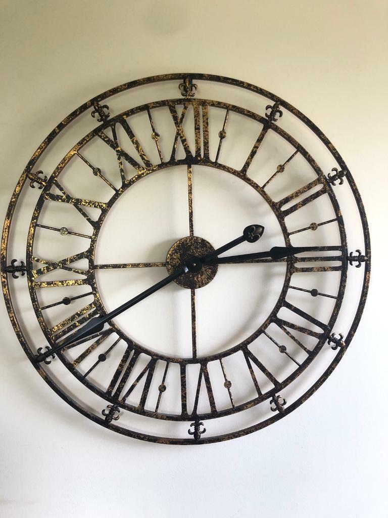 Antique Gold Finish Large Wall Clock 76cm in Kilburn, London Gumtree