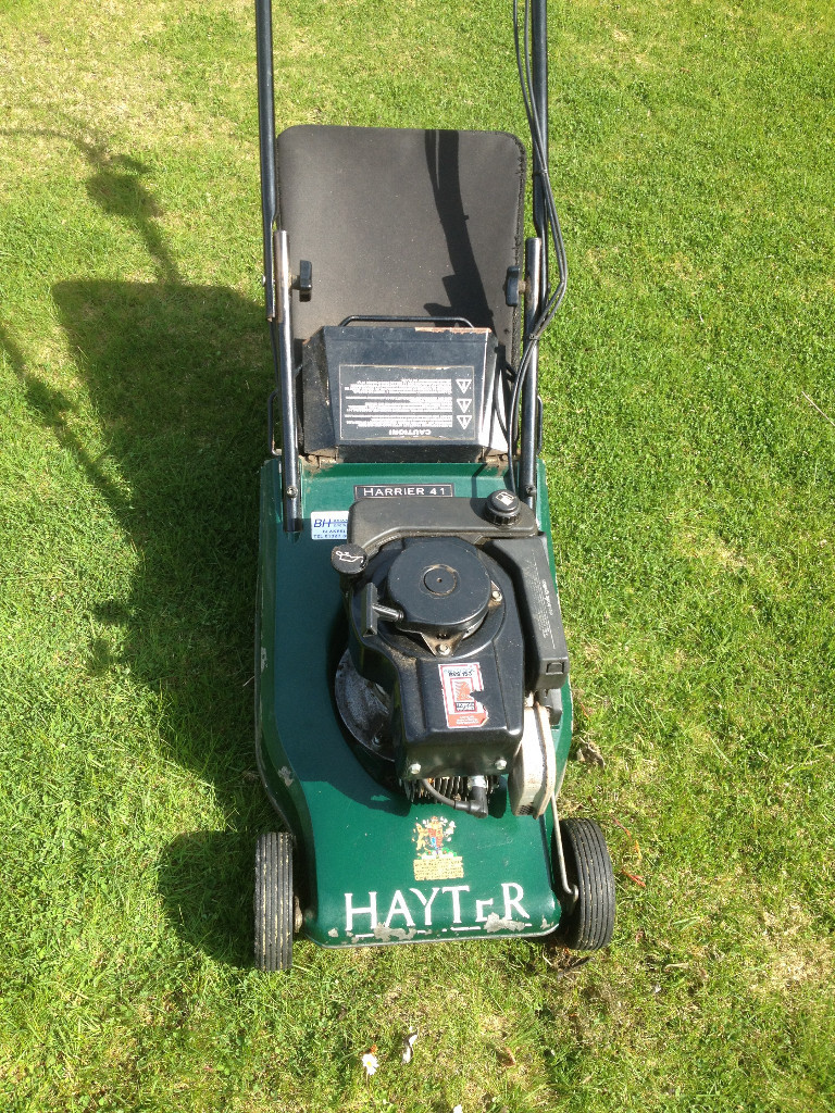 Hayter Harrier 41 self propelled, 16” roller drive lawn mower