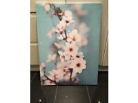 Large Flowers Canvas Wall Art Picture Home Decor - Stretched on wooden frame
