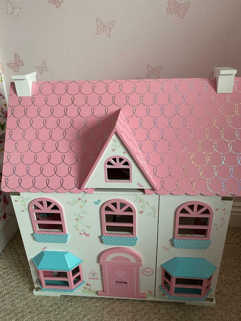 ELC Mothercare Rosebud dolls house With furniture And Family in NewcastleunderLyme