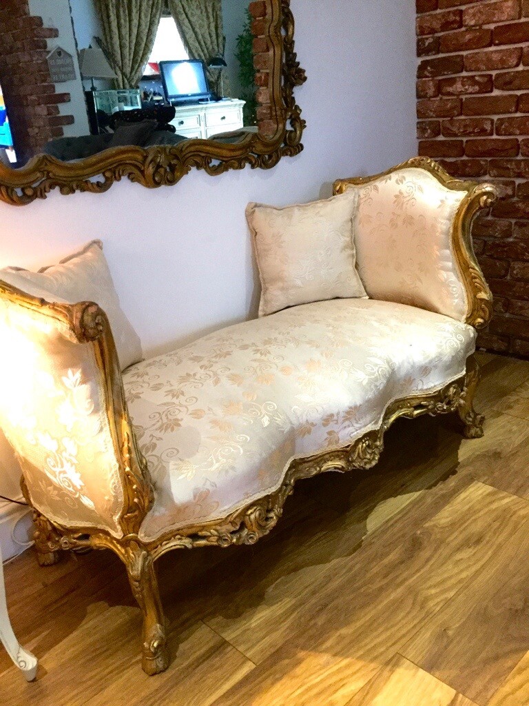 Beautiful gold gilded French Chaise Lounge in Bracknell, Berkshire