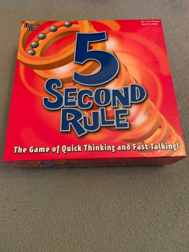 5 Second rule board game Brand new in Pulborough, West