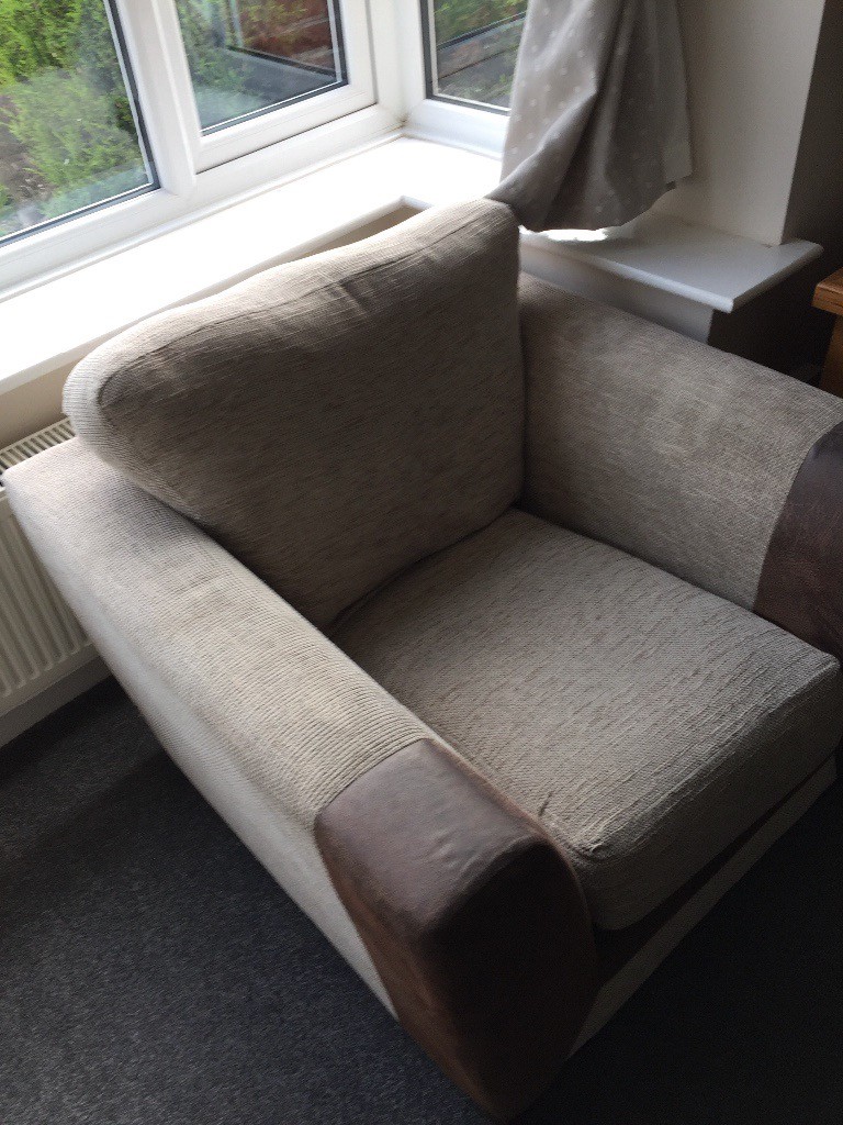 Sofa, armchair and footrest set in Southampton, Hampshire Gumtree