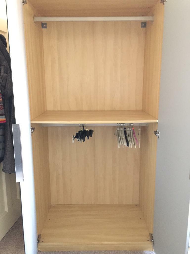 Pax Double Wardrobe With Mirror Doors Quick Sale In Bruntsfield