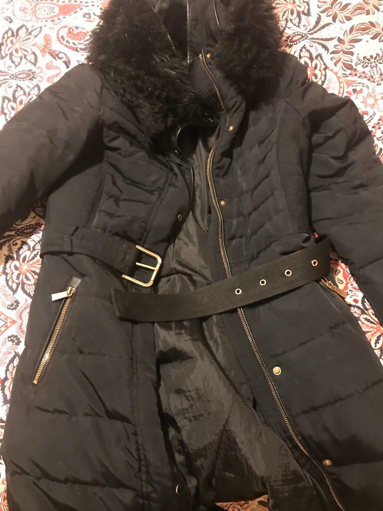 Ladies Zara Longline Puffer Coat, Black xs in Hyndland, Glasgow Gumtree
