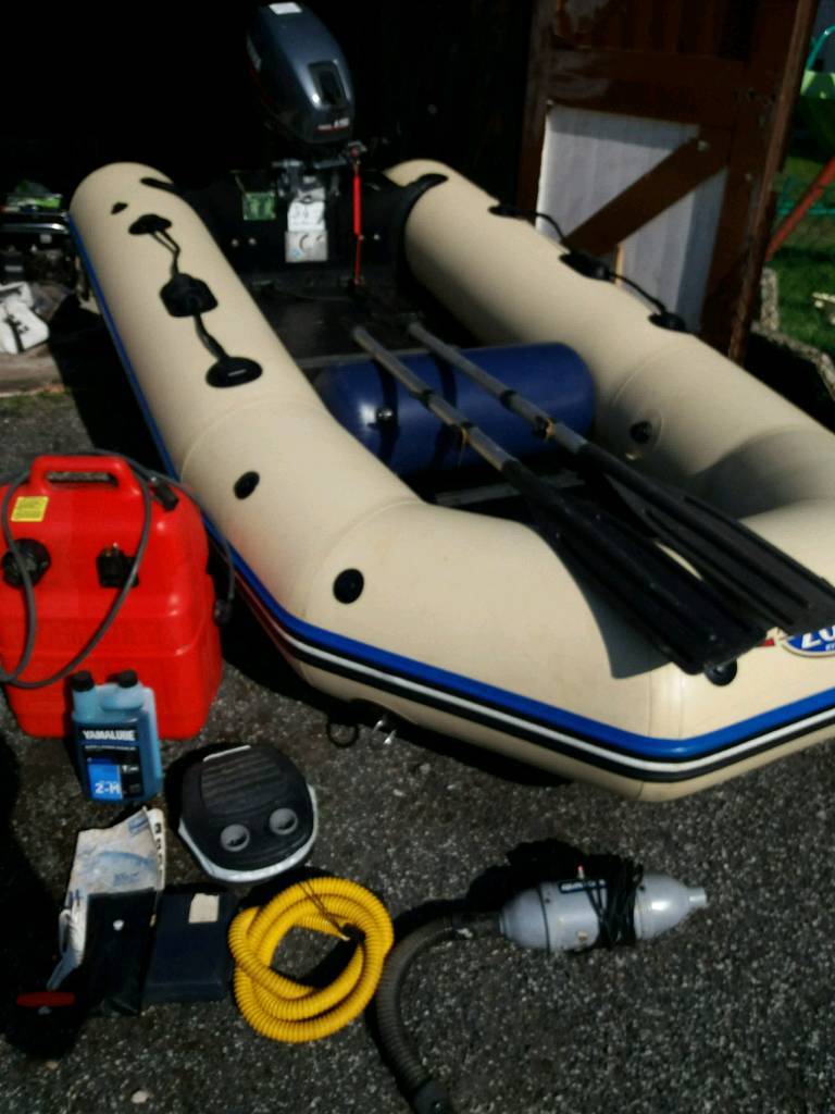 Inflatable boat with outboard motor in Adel, West Yorkshire Gumtree