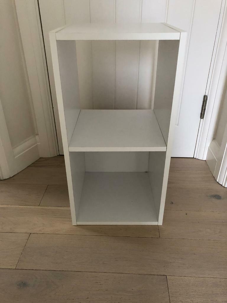 White Double Cube Storage / Bedside Unit VGC in Enfield, London Gumtree