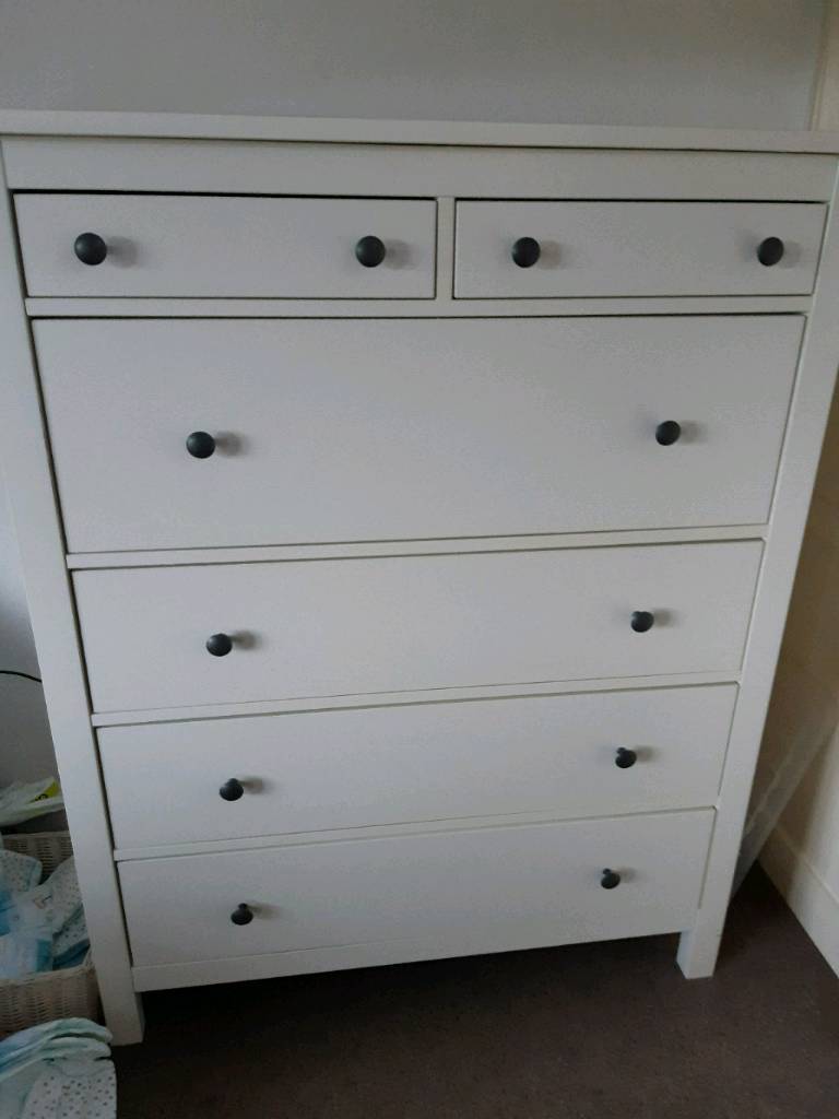 Ikea Hemnes Large Chest Of Drawers Cream In Batley West