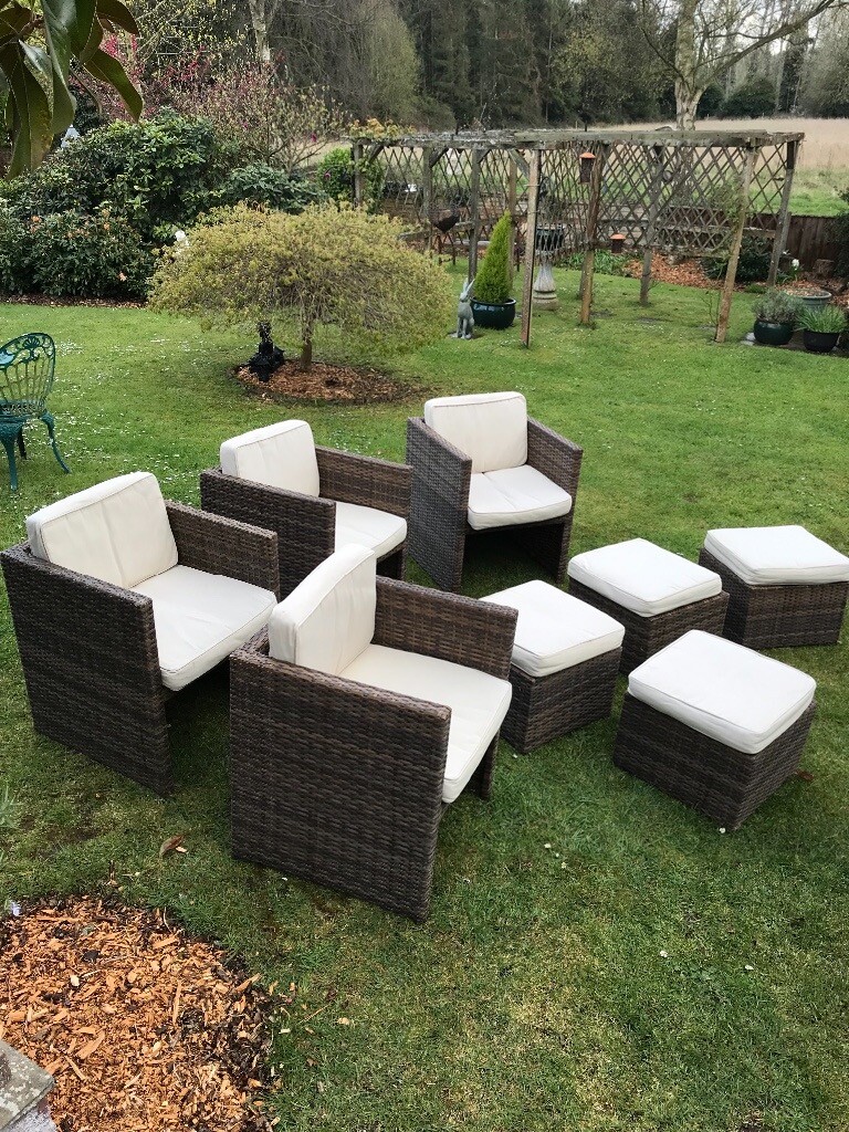 All weather Rattan outdoor dining cube set in Norwich, Norfolk Gumtree