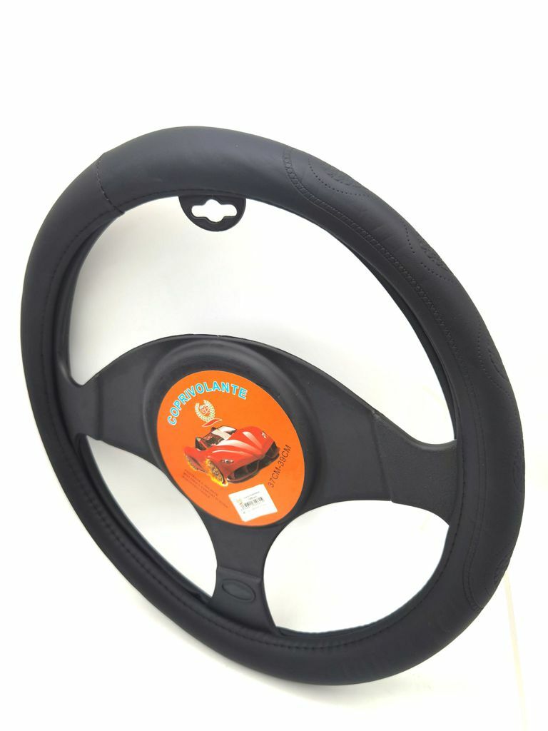 Coprivolante Copri Volante Auto Nero 37-39cm Con Presa Comfort 02028 sus