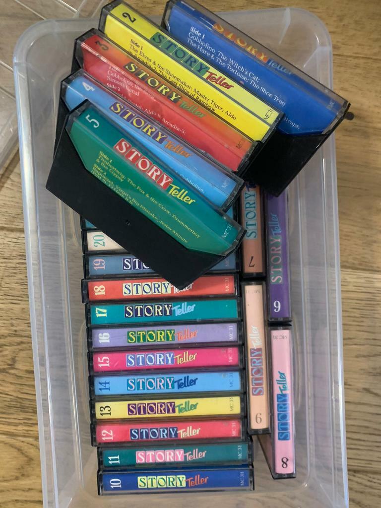 Vintage set of 26 story teller cassette tapes Marshall Cavendish in