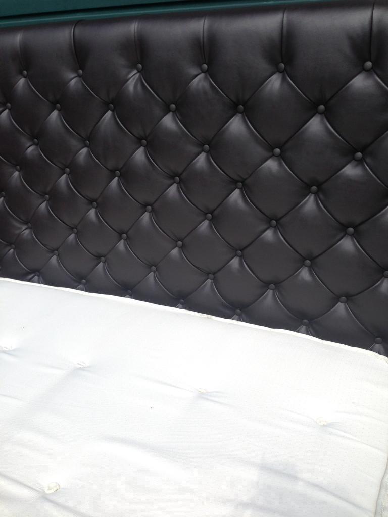New leather headboard- freestanding - double or king | in ...