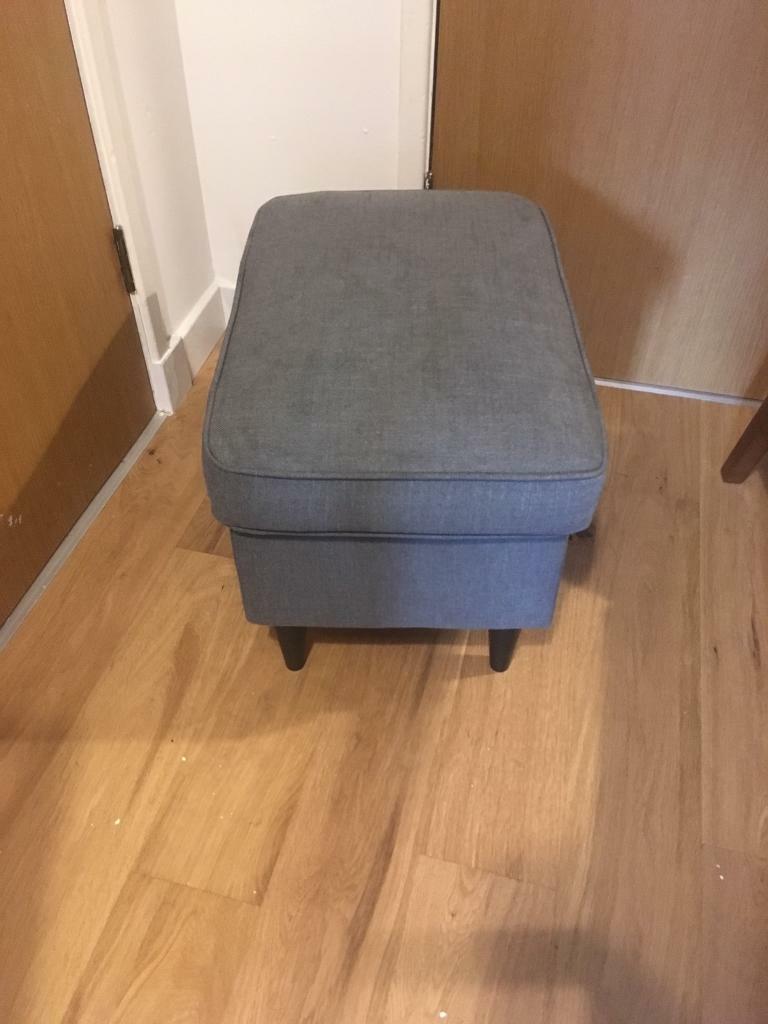 Ikea Strandmon footstool Nordvalla dark grey in Trinity, Edinburgh