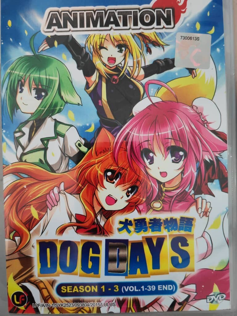 DVD Anime Dog Days Season 1-3 Complete TV 1-38 End ENGLISH