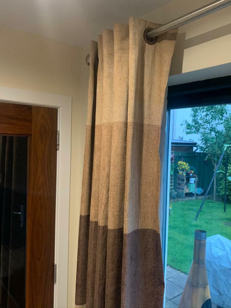 Brown eyelet Harry Corry curtains 168 x 229 in Saintfield, County