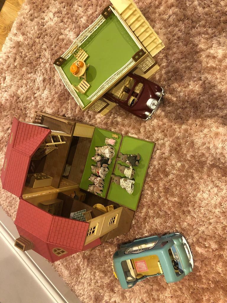 Sylvanian Families Maple Manor And Carport More In Bury