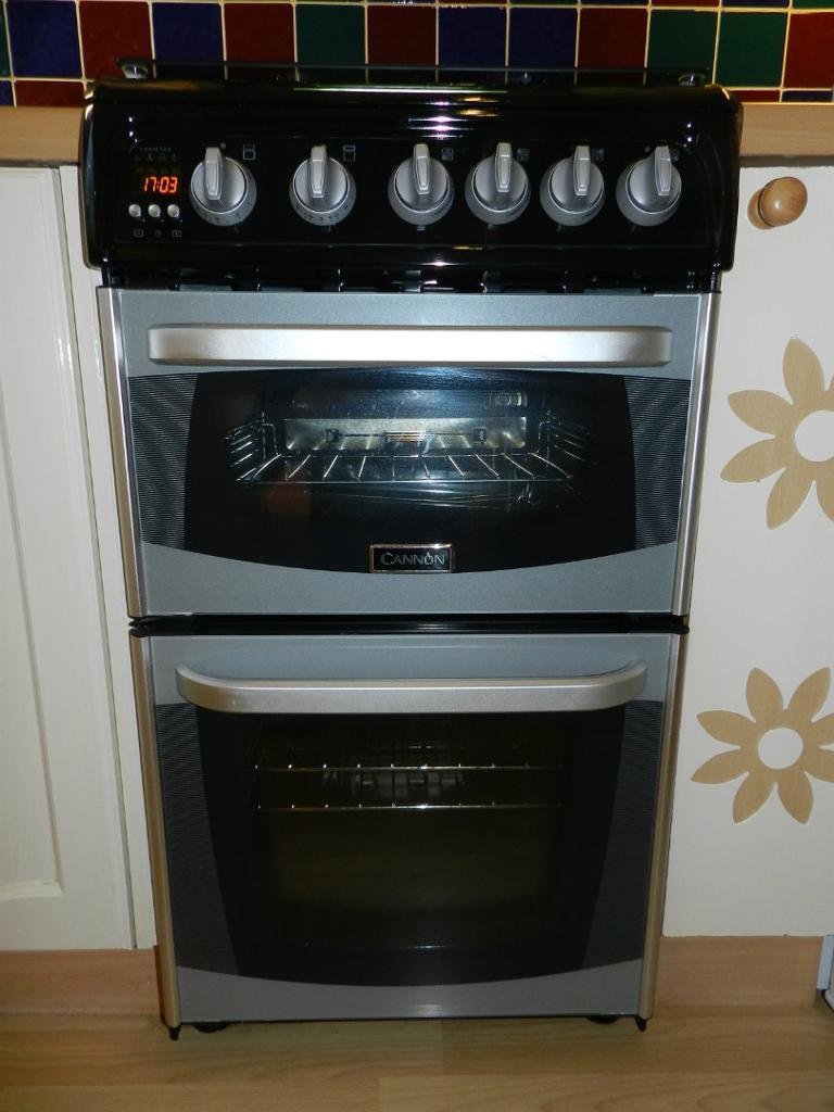 Cannon Coniston C50GCSF Double Oven Gas Cooker 50cm Wide in