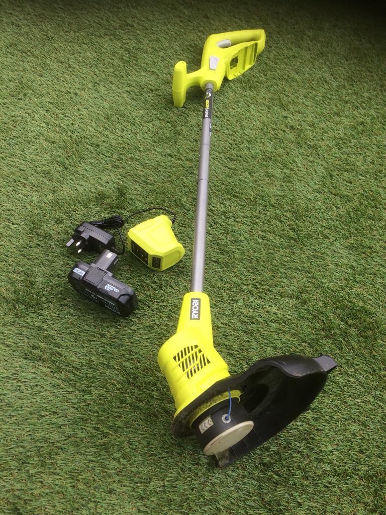 Ryobi 18v Cordless Grass Strimmer with Battery & Charger in Dereham