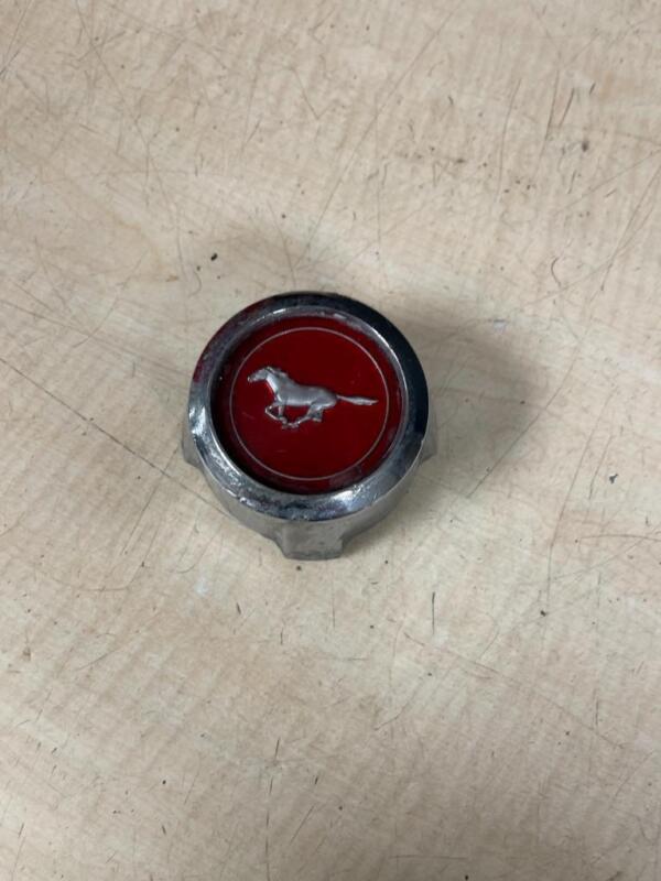 Rare Orig Vintage 1965-66 Ford Mustang Wheel Center Cap Styled Steel Red W/Pony