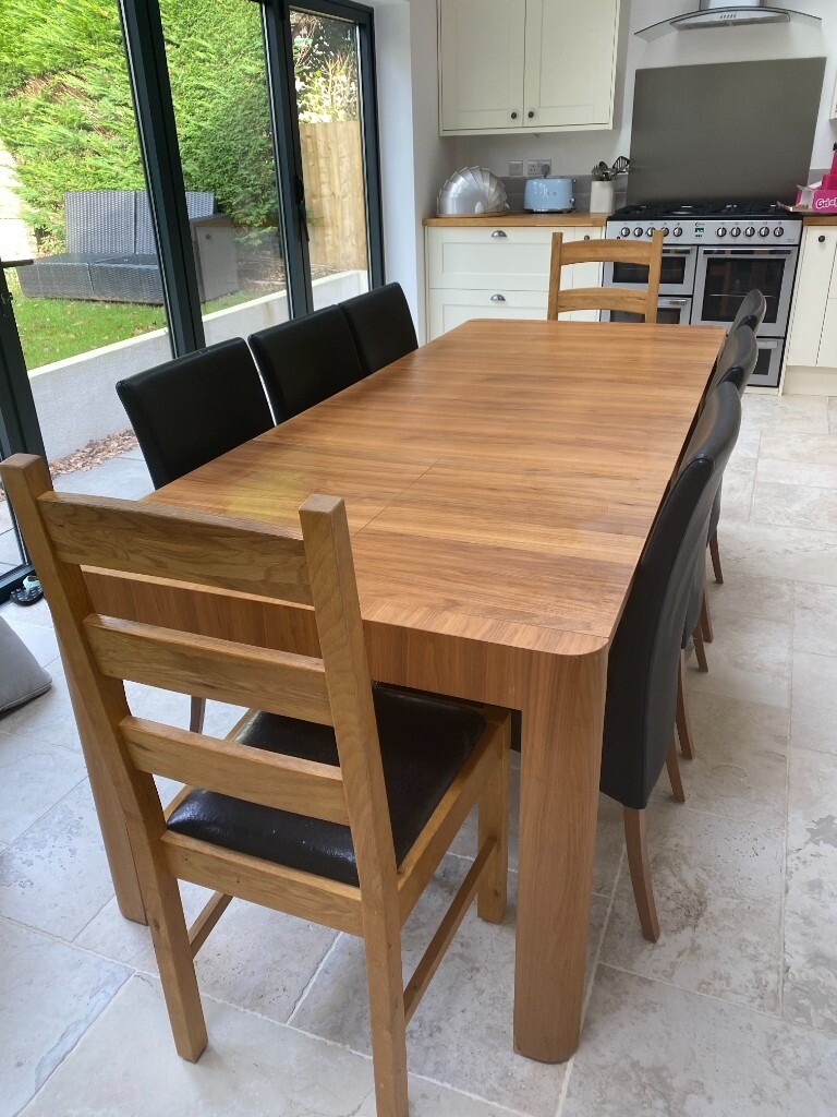 Extendable 8 seat dining table and chairs in Reading, Berkshire Gumtree