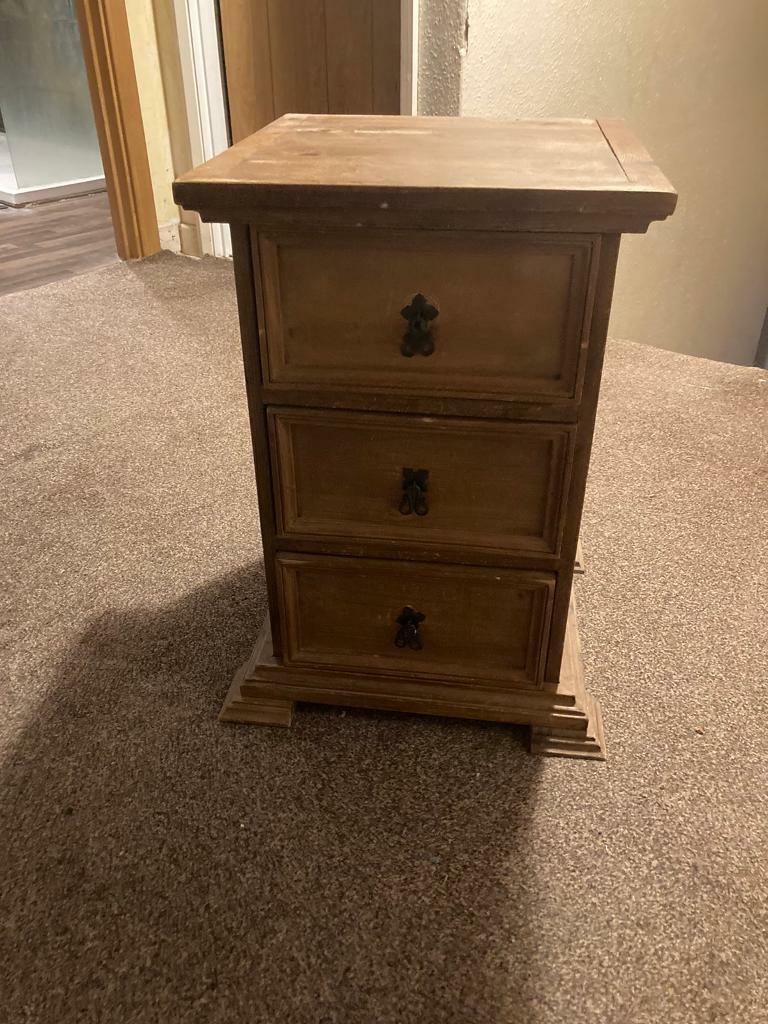 Bedside Table with Drawers in Sherborne, Dorset Gumtree