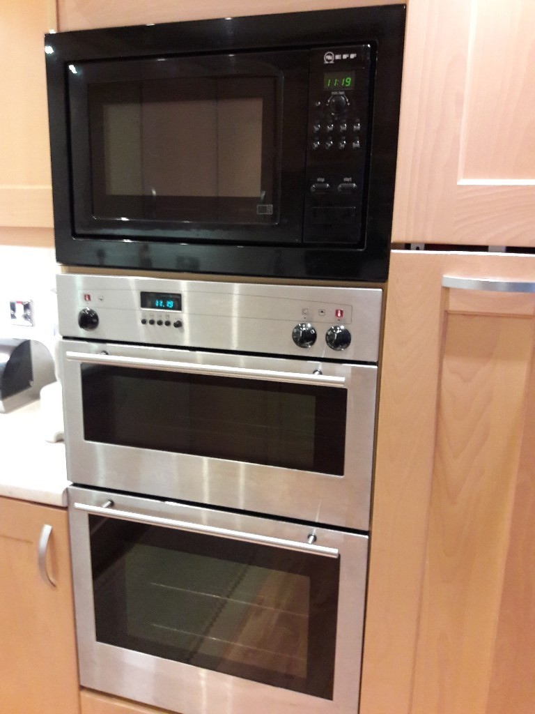 Neff Gas Hob + Electric Double Oven + Microwave + Washer/Dryer (all