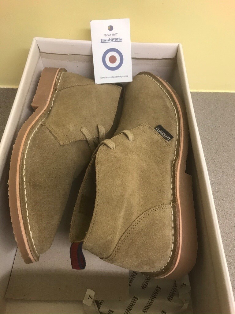 Black Lambretta Desert Boots  - Imported Hi Leg Desert Army Style Boots Also Available, Fantastic Selection Of Desert Boots In Stock And Ready To Post.