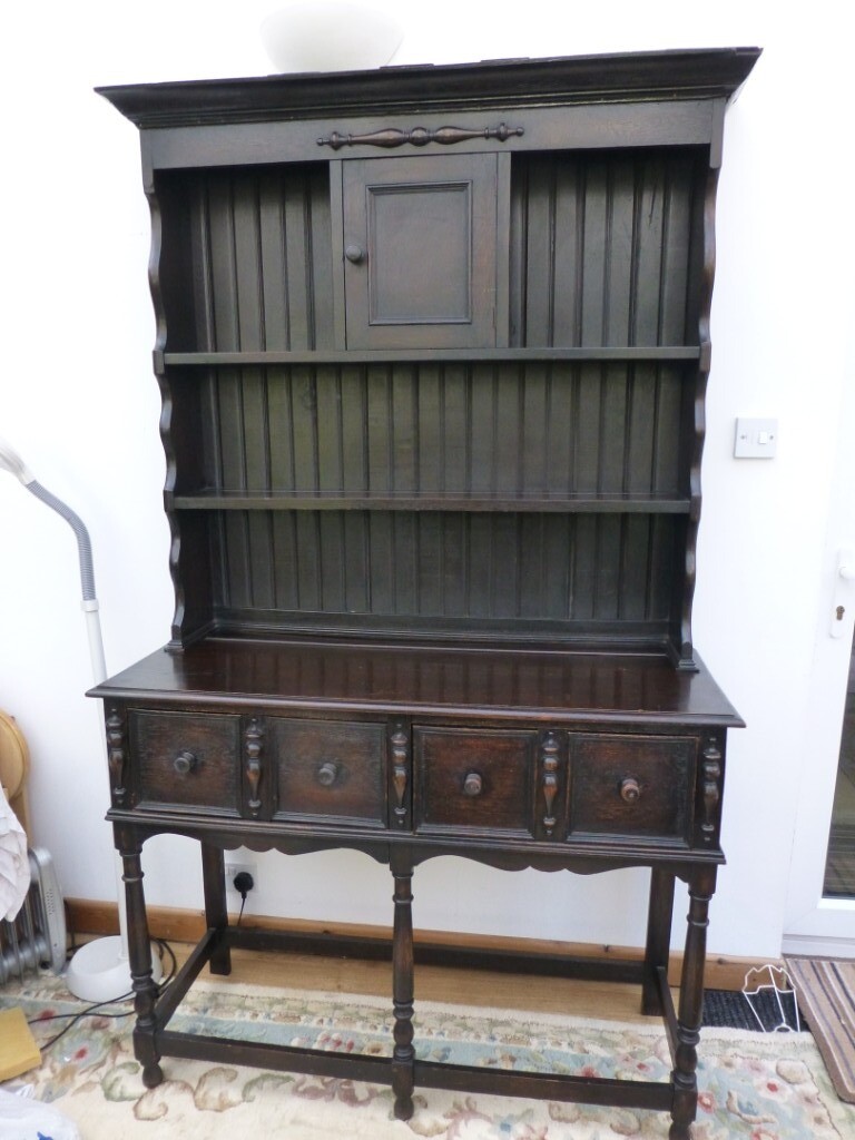Dark wood antique vintage welsh dresser in Chandlers Ford, Hampshire