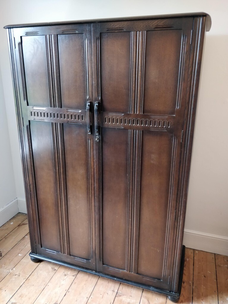 Large dark wood wardrobe in Southwick, East Sussex Gumtree