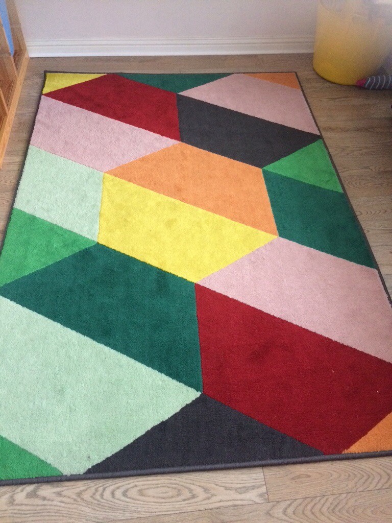 Ikea geometric rug in Methley, West Yorkshire Gumtree