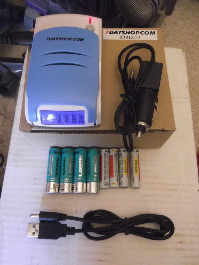 ... Super Fast LCD display AA/AAA NiMh/NiCad Battery Charger - 8 batteries