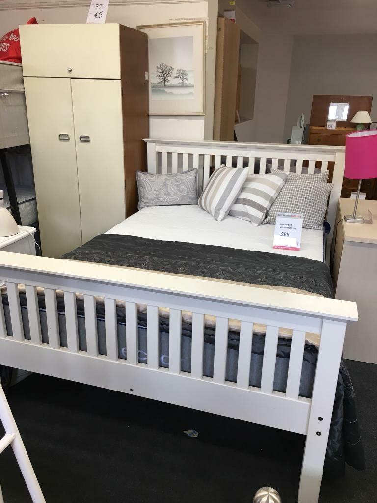 BHF Dudley White Marks & Spencer King size bed frame in Dudley, West