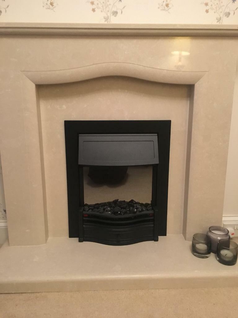 Marble Fireplace With Electric Fire In Perth Perth And Kinross