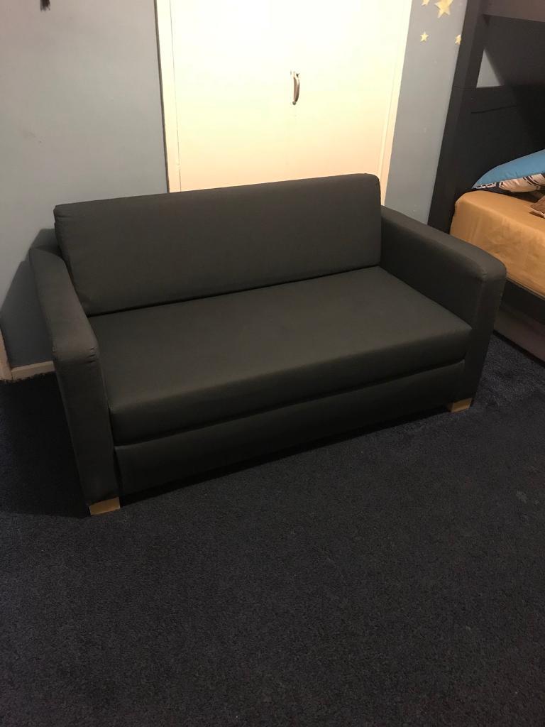 Small 2 seater sofa bed grey/blue in Hampstead, London Gumtree