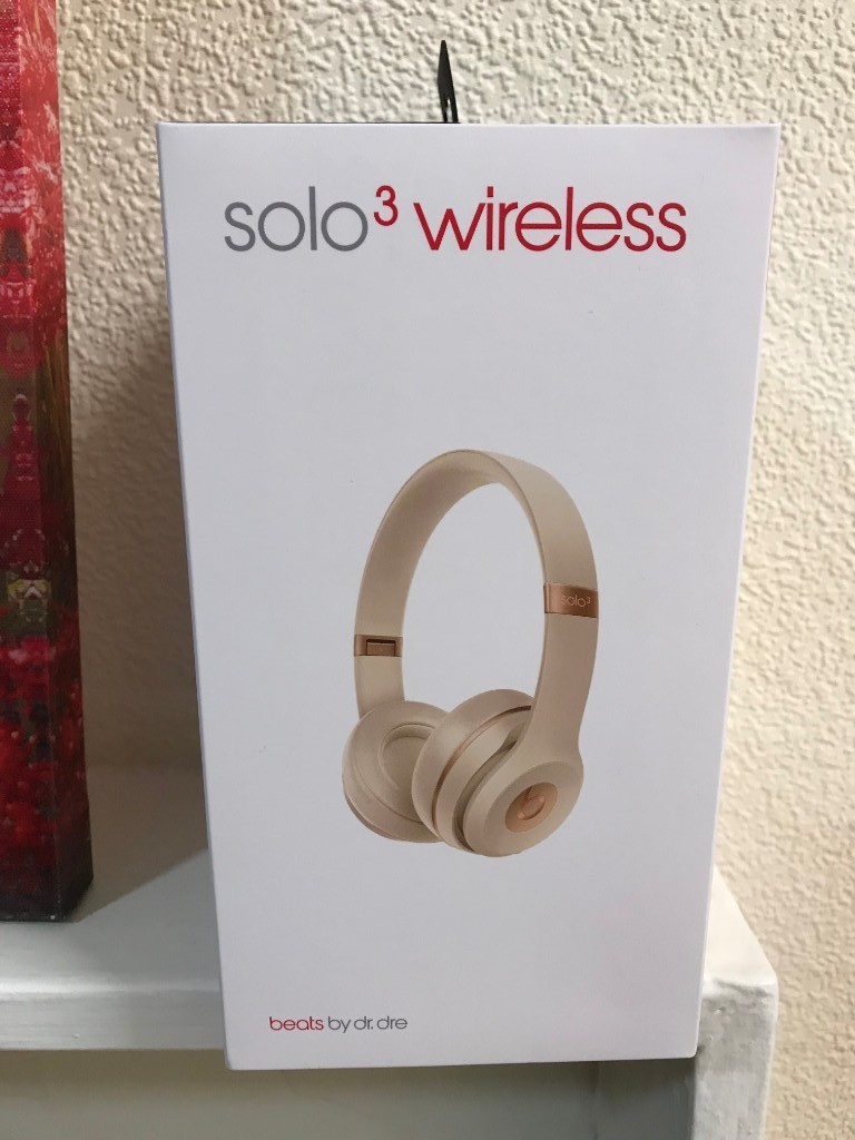 Brand New, Unopened Beats Solo 3 Wireless Headphones Matte Gold Limited